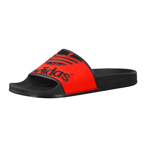 adidas adilette trefoil slippers rood zwart|Adidas slippers nl.